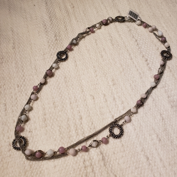 Bead and chain love bead necklace - Picture 9 of 9